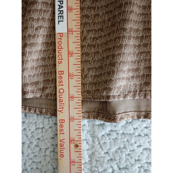 She said Women's Dress Small Beige Sleeveless Knee Length Stretch Waist Satin - Picture 8 of 11